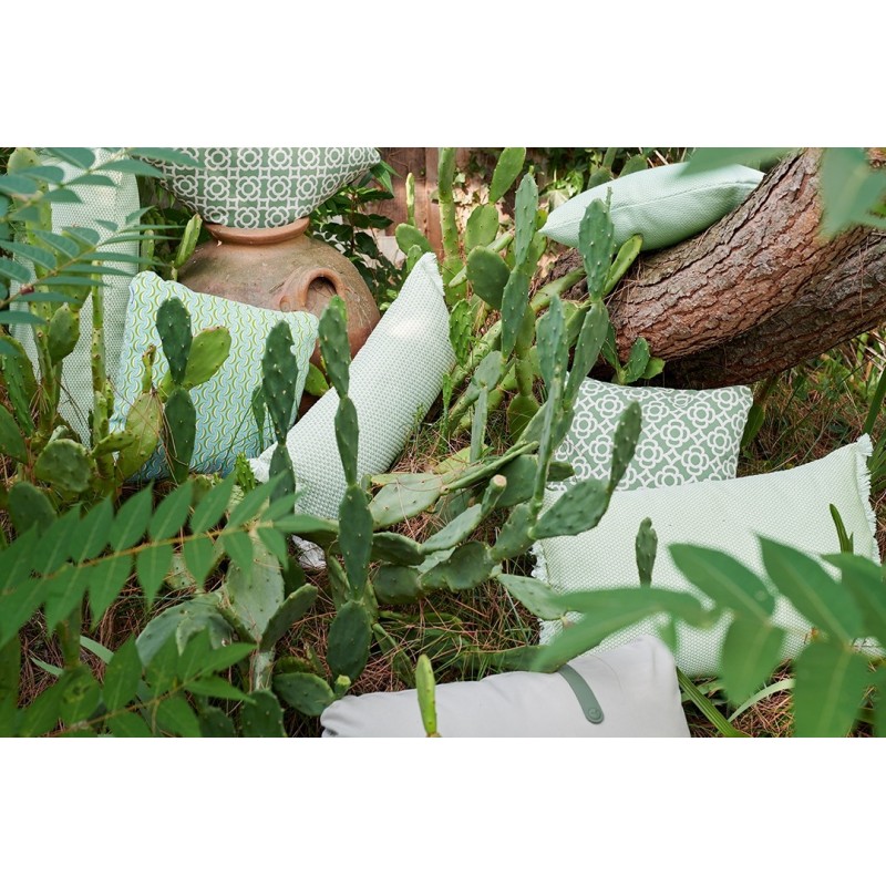 Coussin Banane 44x44 Vert Opaline