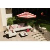Coussin king pillow OUTDOOR Stripes Red