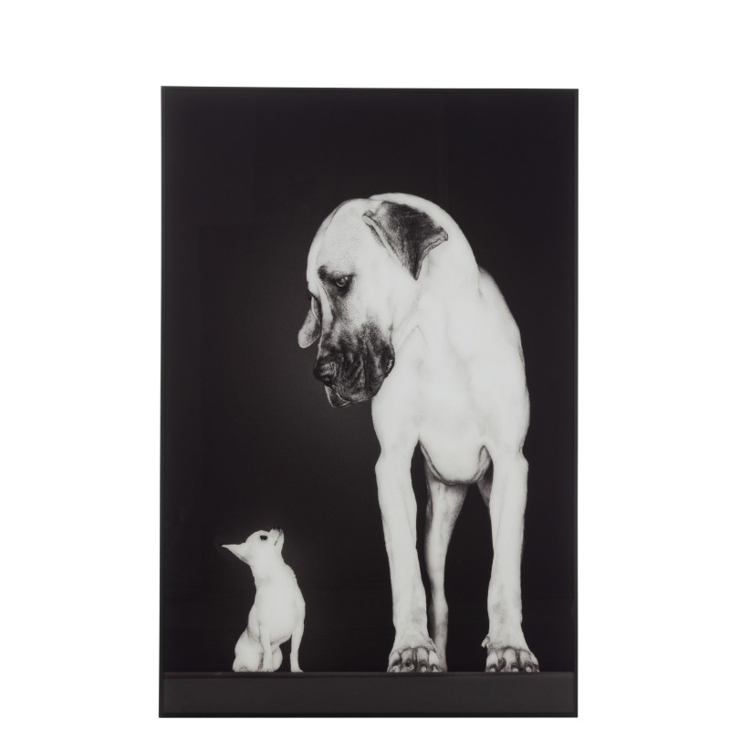 NORBERT Cadre en verre trempé chien 81x120