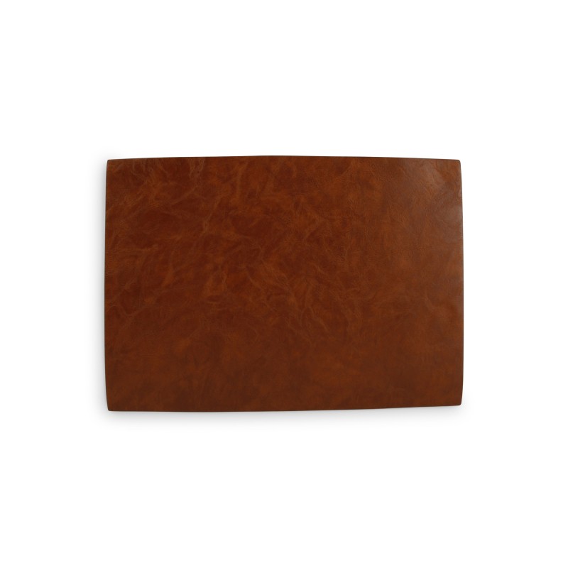 Set de table Aspect cuir Cognac