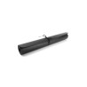 BonBistro Chemin de table aspect cuir Noir
