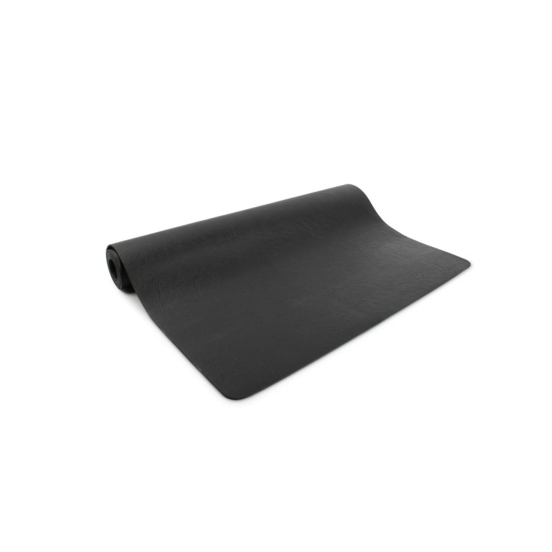 BonBistro Chemin de table aspect cuir Noir