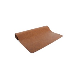 BonBistro Chemin de table aspect cuir Cognac