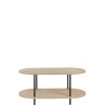 Table De Salon MANGO 2 Etages Bois De Manguier Fer