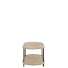 Table De Salon MANGO 2 Etages Bois De Manguier Fer