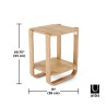 BELLWOOD Table d'appoint