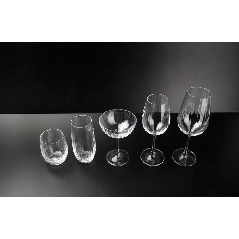 OPTIC Boite de 12 verres à Champagne