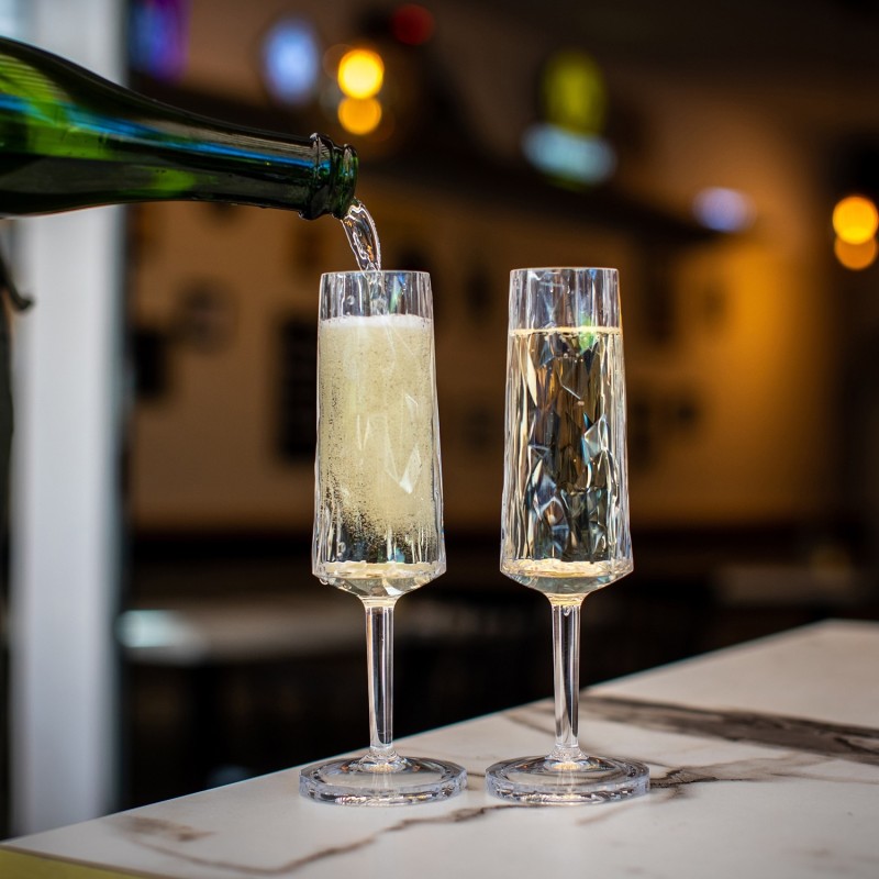 CLUB 14 Superglass Verres Champagne Set de 2