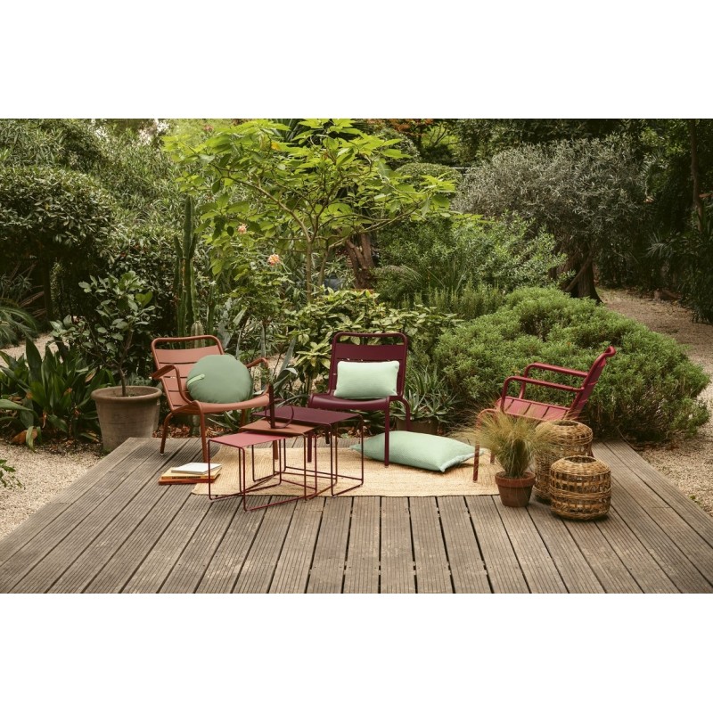 OULALA Set de 3 tables gigognes Carbone/ Gris argile/ Miel