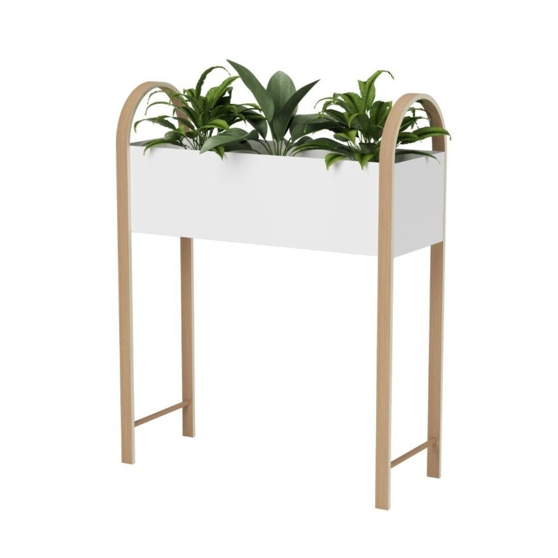 BELLWOOD jardinière Blanc naturel