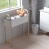 BELLWOOD jardinière Blanc naturel