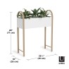 BELLWOOD jardinière Blanc naturel