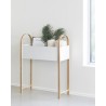 BELLWOOD jardinière Blanc naturel