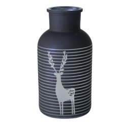 BLACKY Vase de Noel ligné