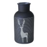 BLACKY Vase de Noel ligné
